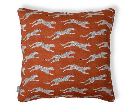 Capa de Almofada Estampada com Cordonê Safari Terracota | Westwing