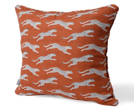Capa de Almofada Estampada com Cordonê Safari Terracota | Westwing