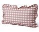 Capa de Almofada Retangular Estampada com Babados Vichy Elena Rosa, pink | WestwingNow