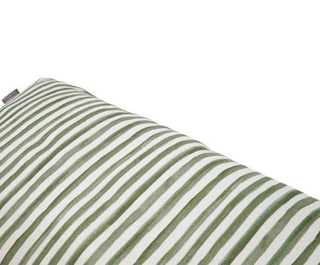 Capa de Almofada Retângular Estampada com Cordonê Listras Sofia Verde | Westwing