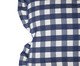 Capa de Almofada Retangular Estampada com Babados Vichy Elena Azul Marinho, blue | WestwingNow
