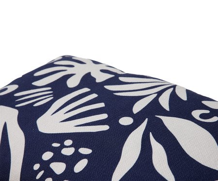 Capa de Almofada Retângular Estampada Floral Henri Azul Marinho | Westwing