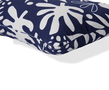 Capa de Almofada Retângular Estampada Floral Henri Azul Marinho | Westwing