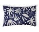Capa de Almofada Retângular Estampada Floral Henri Azul Marinho, blue | WestwingNow