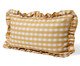 Capa de Almofada Retangular Estampada com Babados Vichy Elena Amarelo, yellow | WestwingNow