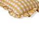 Capa de Almofada Retangular Estampada com Babados Vichy Elena Amarelo, yellow | WestwingNow