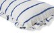 Capa de Almofada Retângular Estampada com Babados Listras Olívia Azul Marinho, white | WestwingNow