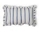 Capa de Almofada Retângular Estampada com Babados Listras Olívia Azul Marinho, white | WestwingNow