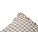 Capa de Almofada Estampada com Babados Vichy Elena Bege, brown | WestwingNow