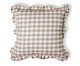 Capa de Almofada Estampada com Babados Vichy Elena Bege, brown | WestwingNow