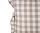 Capa de Almofada Estampada com Babados Vichy Elena Bege, brown | WestwingNow