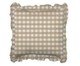 Capa de Almofada Estampada com Babados Vichy Elena Bege, brown | WestwingNow