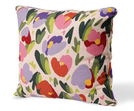 Capa de Almofada Estampada com Cordonê Floral Olga Colorida | Westwing
