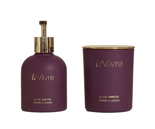 Combo La Vie Connectée - Vela + Sabonete, Roxo | WestwingNow