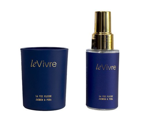 Kit La Vie Fluide - Mini Vela + Mini Home Spray, Branco | WestwingNow