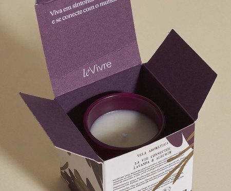 Mini Vela La Vie Connectée Lavanda e Alecrim | Westwing