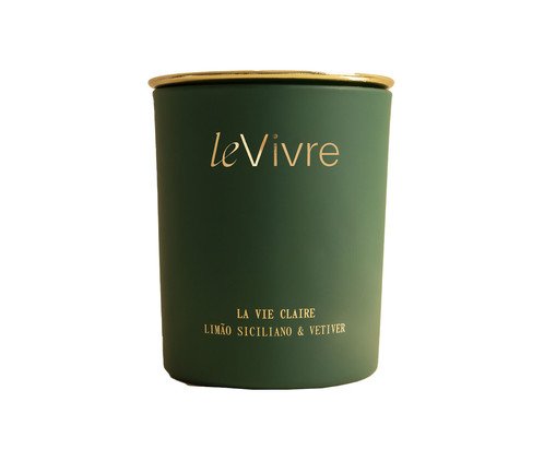 Vela La Vie Claire Limão Siciliano e Vetiver, Verde | WestwingNow