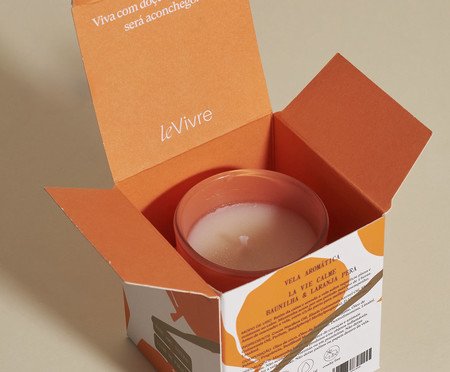 Mini Vela La Vie Calme Baunilha e Laranja Pera | Westwing