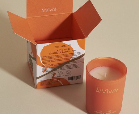 Mini Vela La Vie Calme Baunilha e Laranja Pera | Westwing