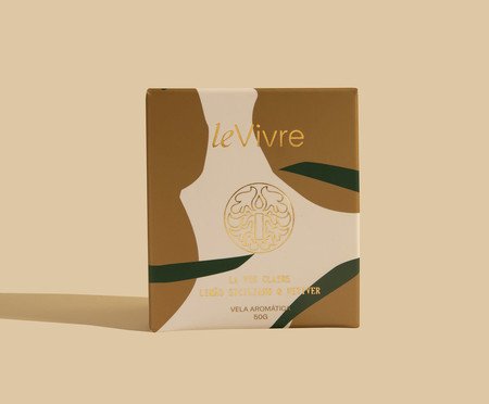 Mini Vela La Vie Claire Limão Siciliano e Vetiver | Westwing