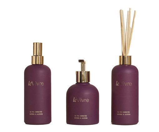 Combo La Vie Connectée - Difusor + Home Spray + Sabonete Líquido, Roxo | WestwingNow