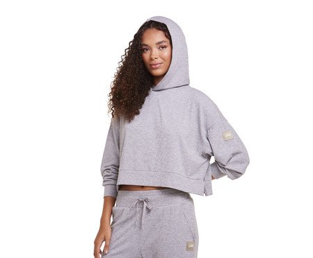 Blusa Athleisure com Capuz Mescla