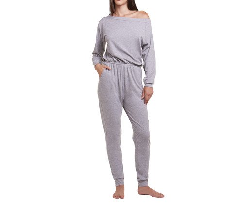 Macacão Athleisure Jogger Mescla, grey | WestwingNow