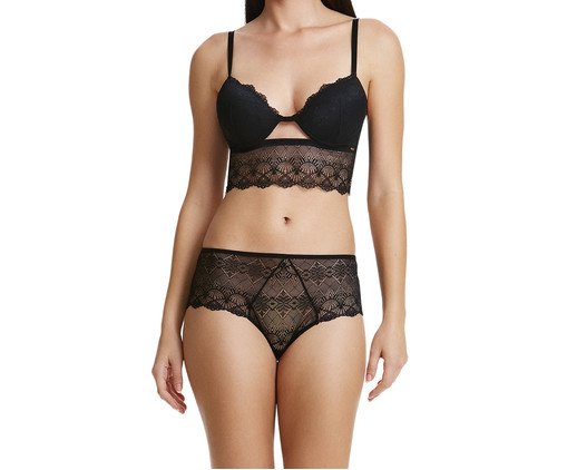 Corselet Renda Meia Taça Black, black | WestwingNow