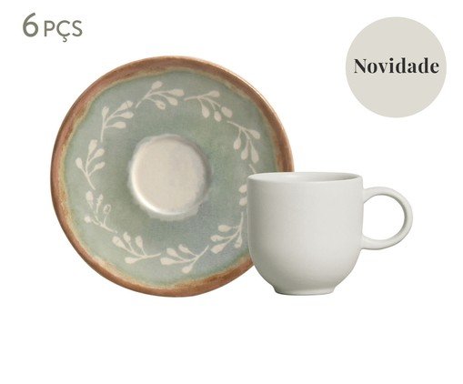 Jogo de Xícaras para Café New Mediterrâneo Étnico, Colorido | WestwingNow