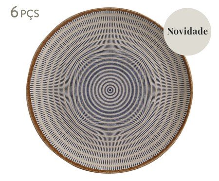 Jogo de Pratos Raso Coup Stoneware New Asteca Étnico | Westwing