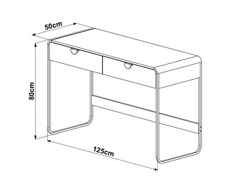 Escrivaninha Luna com 2 gavetas - Hanover | Westwing