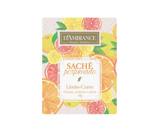 Sachê Aromático Limão Cravo - 10G, Colorido | WestwingNow