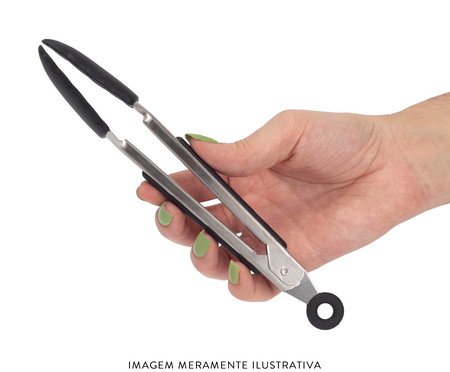 Pegador de Inox com Trava Mozcada Preto | Westwing
