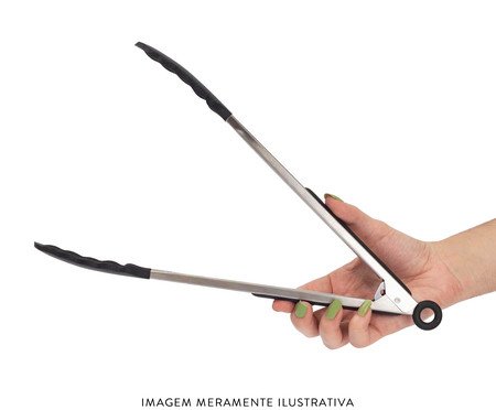 Pegador de Inox com Trava Mozcada Preto | Westwing