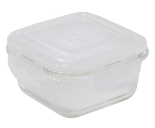 Pote Quadrado Oikos Transparente, Transparente | WestwingNow