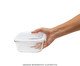 Pote Quadrado Oikos Transparente, Transparente | WestwingNow