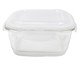 Pote Quadrado Oikos Transparente, Transparente | WestwingNow