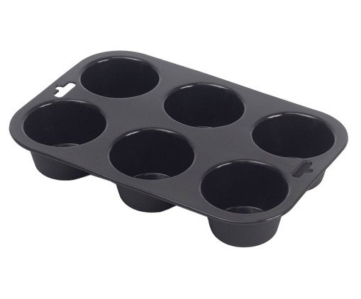 Forma de Silicone para Bolinho Mozcada, Preto | WestwingNow