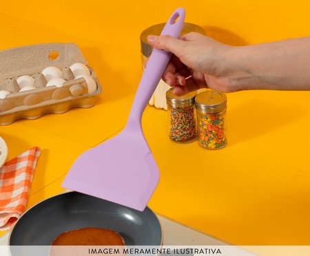 Espátula Larga de Silicone Mozcada Lilás | Westwing