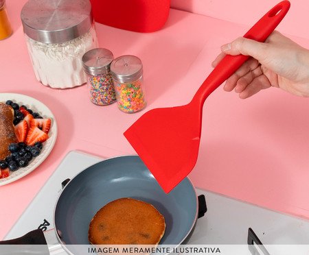 Espátula Larga de Silicone Mozcada Vermelho | Westwing