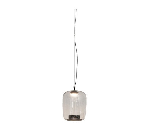 Pendente Ailsa Transparente Bivolt, black | WestwingNow