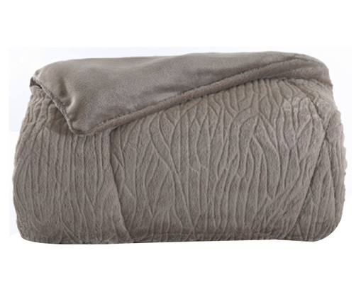 Edredom Plush Peles - Taupe, Taupe | WestwingNow