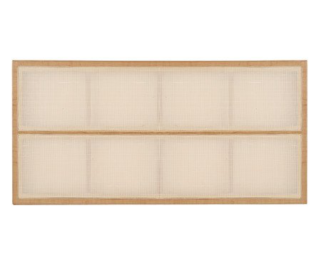 Cabeceira Retangular Vimea com Palhinha Quadriculada | Westwing