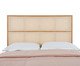 Cabeceira Retangular Aura com Palhinha Quadriculada, wood pattern | WestwingNow