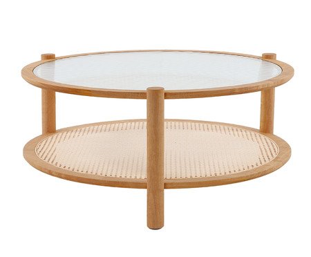 Mesa de Centro Aura com Palhinha Sextavada | Westwing