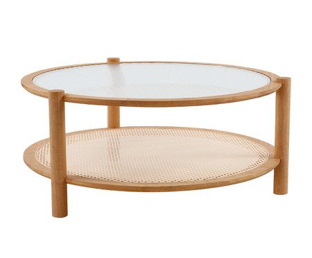 Mesa de Centro Aura com Palhinha Sextavada | Westwing