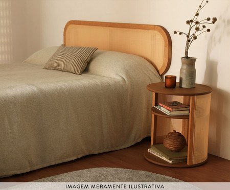 Cabeceira Redonda Vimea com Palhinha Quadriculada | Westwing