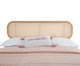 Cabeceira Redonda Aura com Palhinha Quadriculada, wood pattern | WestwingNow