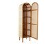 Cristaleira com Porta Ricca Slim com Palhinha Sextavada, wood pattern | WestwingNow