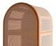 Cristaleira com Porta Ricca Slim com Palhinha Sextavada, wood pattern | WestwingNow